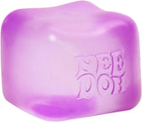 NeeDoh Nice Cube Sensory Squeeze Toy with Super Solid Squish 225 Cube Purple