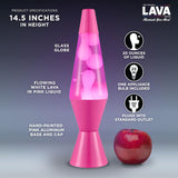 Lava The Original Lamp New 145 Wild Pink Classic Liquid Motion Lamp White Wax and Pink Liquid Item 2361 Amazon Exclusive