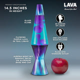 The Original Lava Lamp 145 Aurora Borealis Classic Liquid Motion Lamp Purple Wax and Blue Liquid Item 2047 Amazon Exclusive