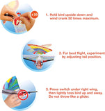 Tim Bird Flying Toy Rubberband Powered Mechanical Bird that Really Flies Wings Flap and Flies 50 Feet Ages 7 and Up