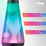 The Original Lava Lamp 145 Gunmetal Grey Classic Liquid Motion Lamp Tri Colored Green Blue Purple Item 2098 Amazon Exclusive