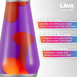 The Original Lava Lamp Large 52oz 163 Vivid Twilight Classic Liquid Motion Lamp Orange Lava and Purple Liquid Item 5119 Amazon Exclusive