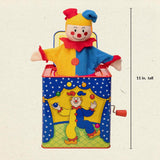 Jester Jack in the Box Classic Childrens Musical Toy Colorful and Durable Tin Box with Silly Jester Plush Age 18 months and Up