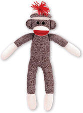 Brand Classic 20 Retro Sock Monkey Stuffed Animal Knitted Texture Original Look Ages 12 Months and Up