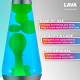 Lava Lamp 145 Deep Ocean The Original Motion Light Yellow Green Wax and Blue Liquid Item 2634 Amazon Exclusive