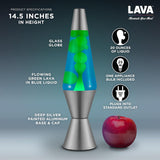 Lava Lamp 145 Deep Ocean The Original Motion Light Yellow Green Wax and Blue Liquid Item 2634 Amazon Exclusive