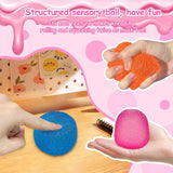 Squishy Fidget Toys Stress for Kids and Adults Super Solid Squeeze Ball Sensory for Stress Relief Birthday Easter Basket Stuffers and Party FavorsPink