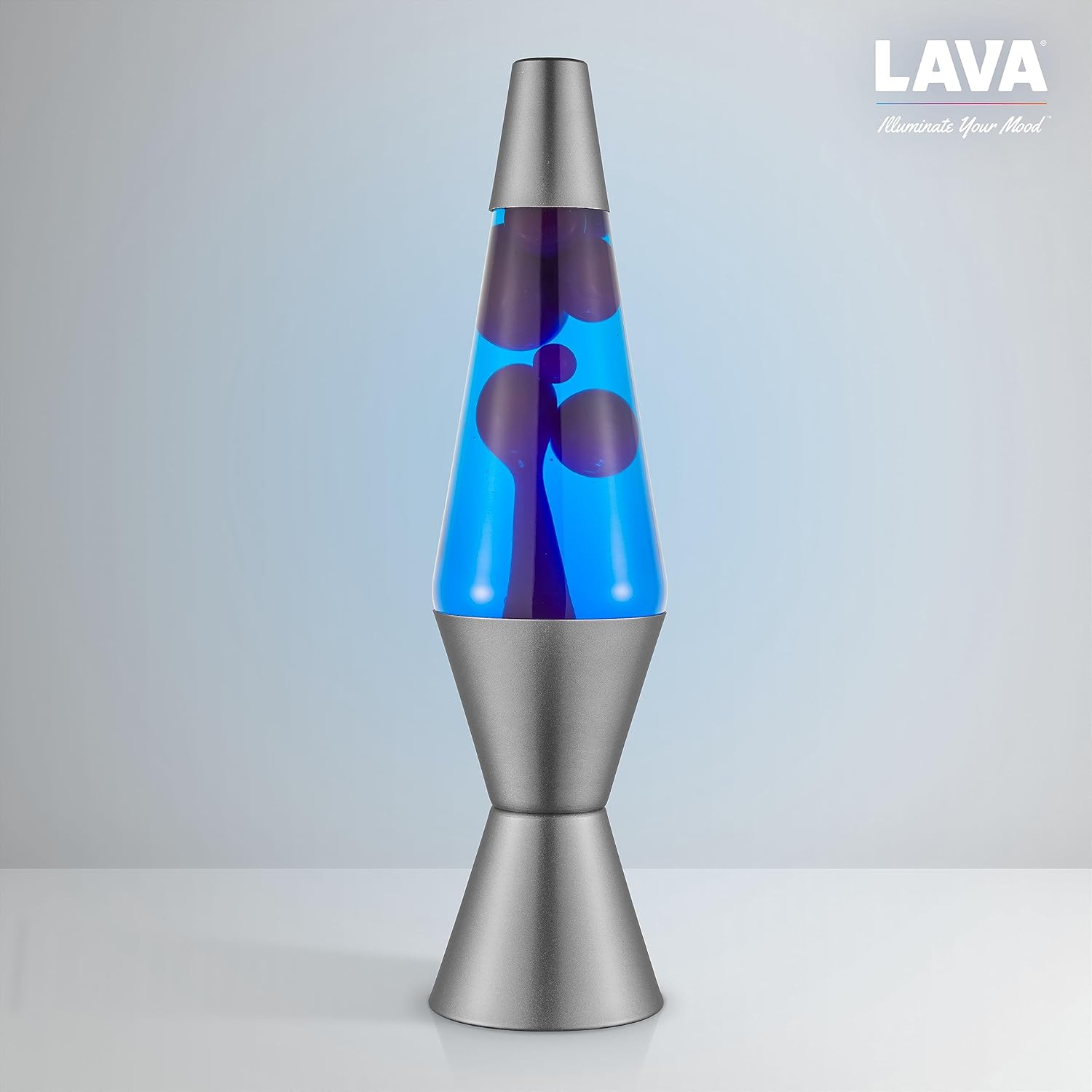 Lava Lamp 145 Cosmic Wave The Original Motion Light Purple Wax and Blue Liquid Item 2633 Amazon Exclusive