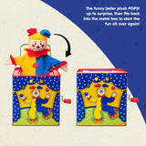 Jester Jack in the Box Classic Childrens Musical Toy Colorful and Durable Tin Box with Silly Jester Plush Age 18 months and Up