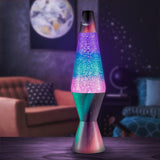 Lava Lamp 145 Polar Glimmer The Original Motion Light Silver Glitter Multicolor Base and Globe Item 2048 Amazon Exclusive