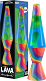 Lava The Original Lamp 145 Warped Rainbow Classic Liquid Motion Lamp Yellow Wax and Blue Liquid Item 2713 Amazon Exclusive