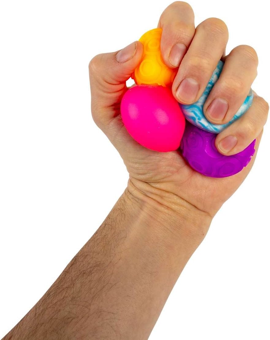 NeeDoh Teenie Single Sensory Squeeze Toy Mini Groovy Glob 125 Wide Color May Vary Pack of 1