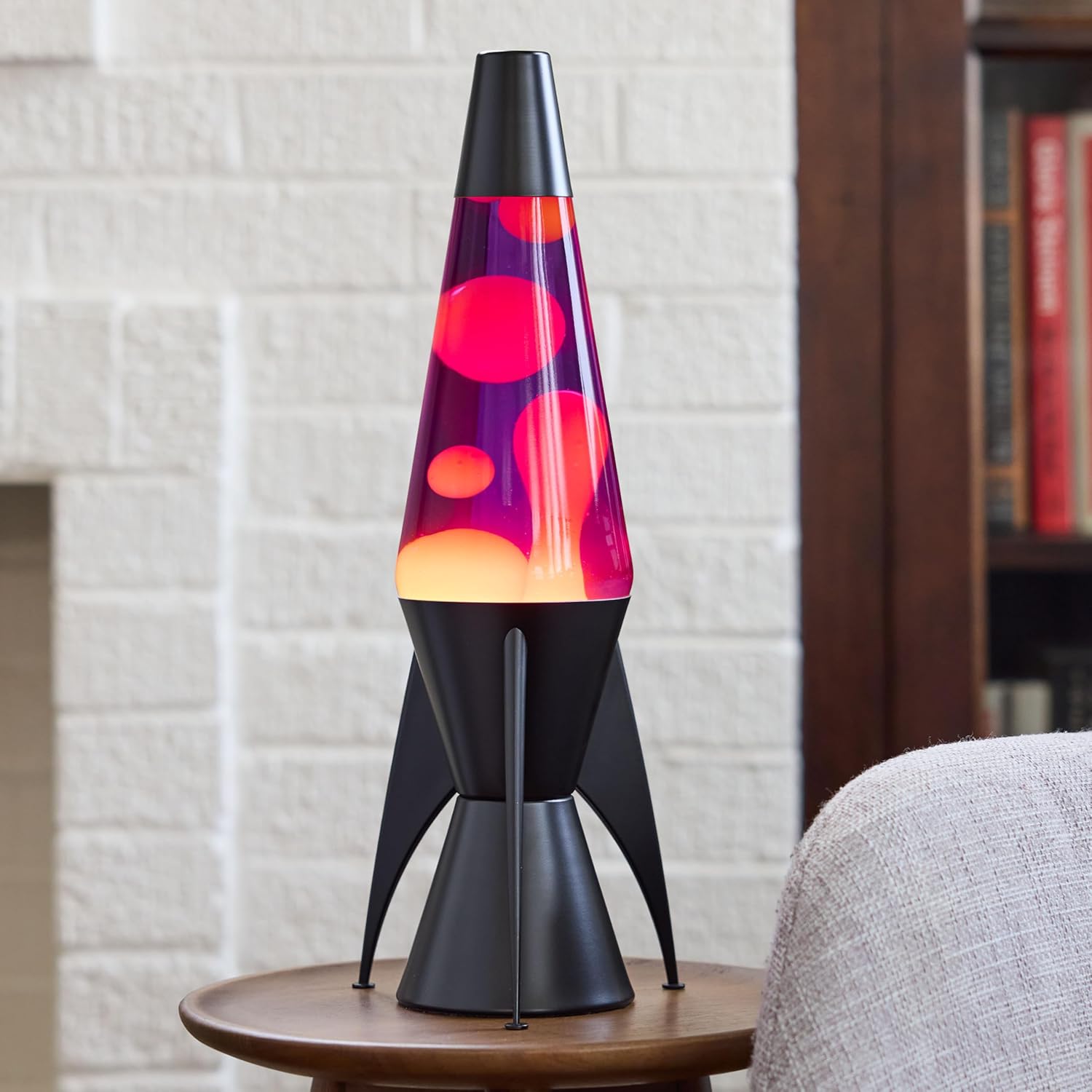 Lava The Original Lamp 145 Evenfall Retro Rocket Liquid Motion Lamp Yellow Wax and Purple Liquid Item 2391 Amazon Exclusive