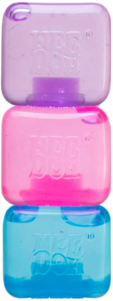NeeDoh Nice Ice Baby 4 Pack Sensory Squeeze Toy 15 Cube Colors May Vary