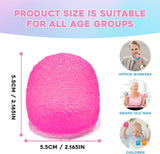 Squishy Fidget Toys Stress for Kids and Adults Super Solid Squeeze Ball Sensory for Stress Relief Birthday Easter Basket Stuffers and Party FavorsPink