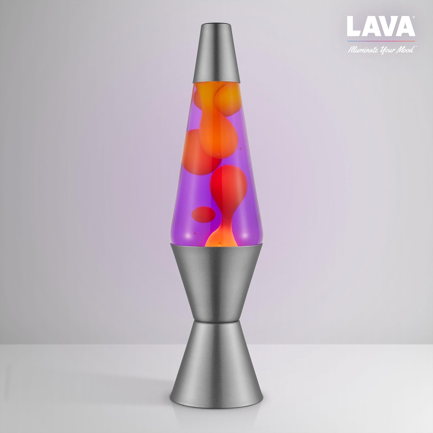 Lava Lamp 145 Purple Sunset The Original Motion Light Yellow Wax and Purple Liquid Item 2635 Amazon Exclusive