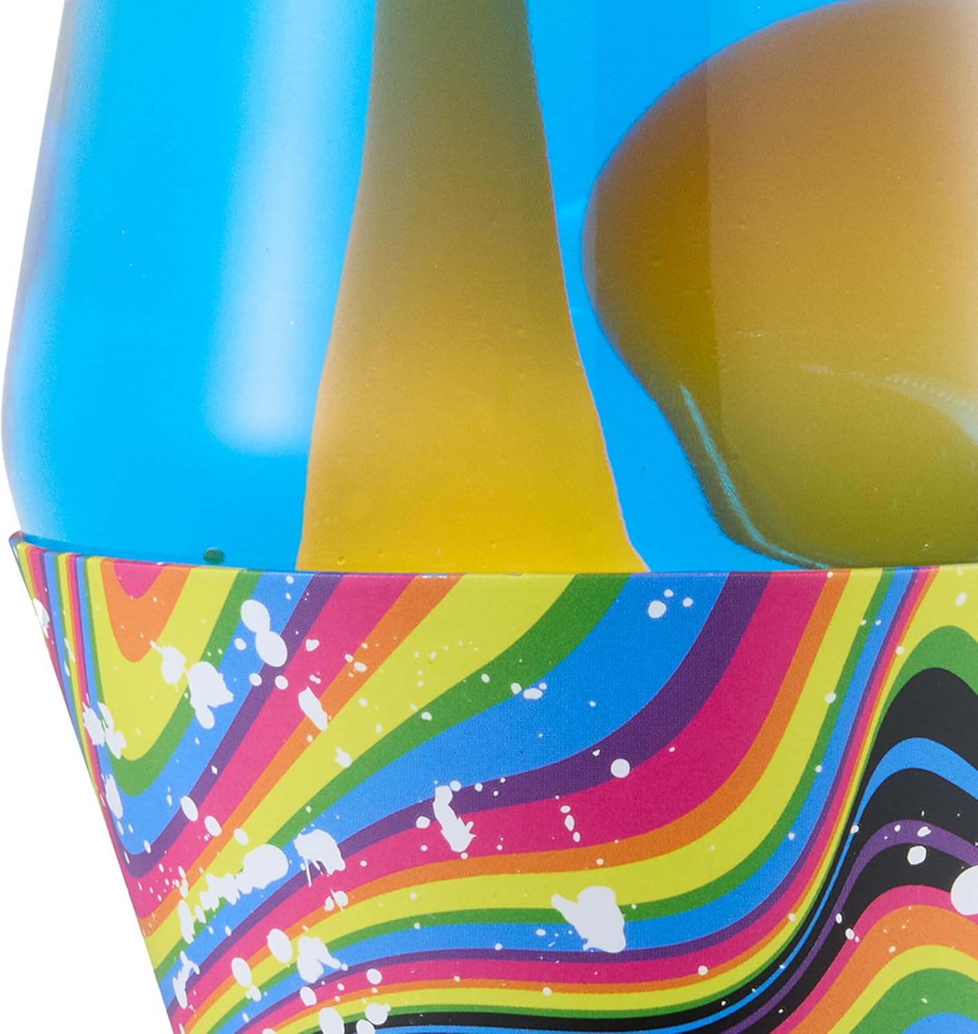 Lava The Original Lamp 145 Splattered Distortion Classic Liquid Motion Lamp Orange Wax and Blue Liquid Item 2427 Amazon Exclusive