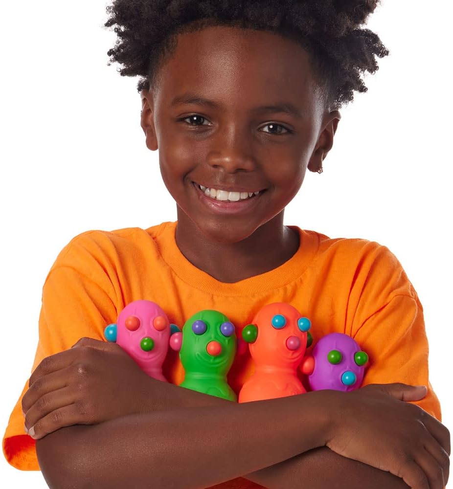 NeeDoh Panic Pete Sensory Squeeze Toy Popping Eyes Ears Nose 4 Tall Color May Vary Pack of 1