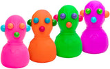 NeeDoh Panic Pete Sensory Squeeze Toy Popping Eyes Ears Nose 4 Tall Color May Vary Pack of 1