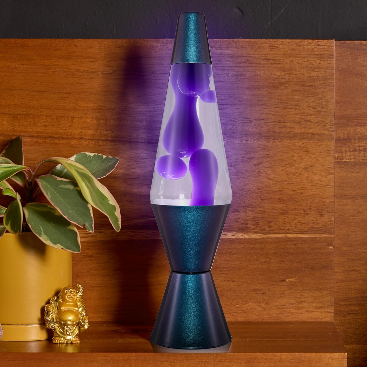 Lava The Original Lamp 145 Black Iris Classic Liquid Motion Lamp Purple Wax and Clear Liquid Item 2425 Amazon Exclusive
