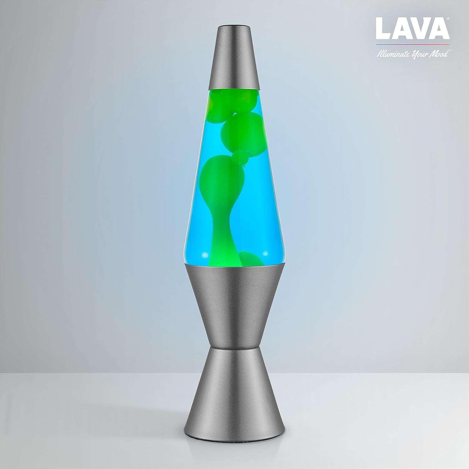 Lava Lamp 145 Deep Ocean The Original Motion Light Yellow Green Wax and Blue Liquid Item 2634 Amazon Exclusive