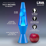 Lava The Original Lamp New 145 Cerulean Blue Classic Liquid Motion Lamp White Wax and Blue Liquid Item 2362 Amazon Exclusive