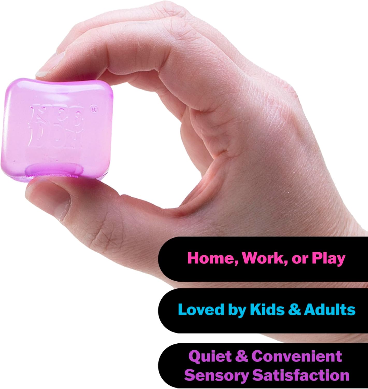 NeeDoh Nice Ice Baby 4 Pack Sensory Squeeze Toy 15 Cube Colors May Vary