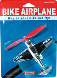 Bike Airplane Bicycle Accessory for Handlebars with Oversized Spinning Propeller Includes Airplane and Mounting Equipment Ages 6 and Up One Airplane