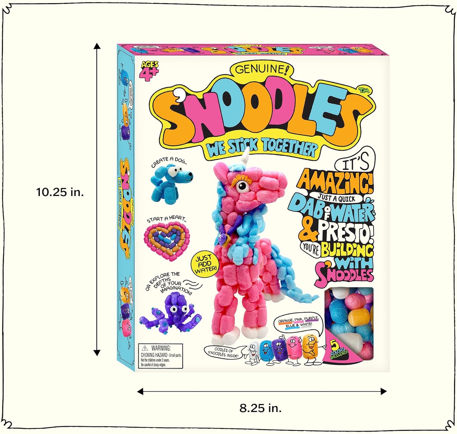 SNoodles Creative Building Craft Kit Just Add Water Ages 4 and Up One Kit
