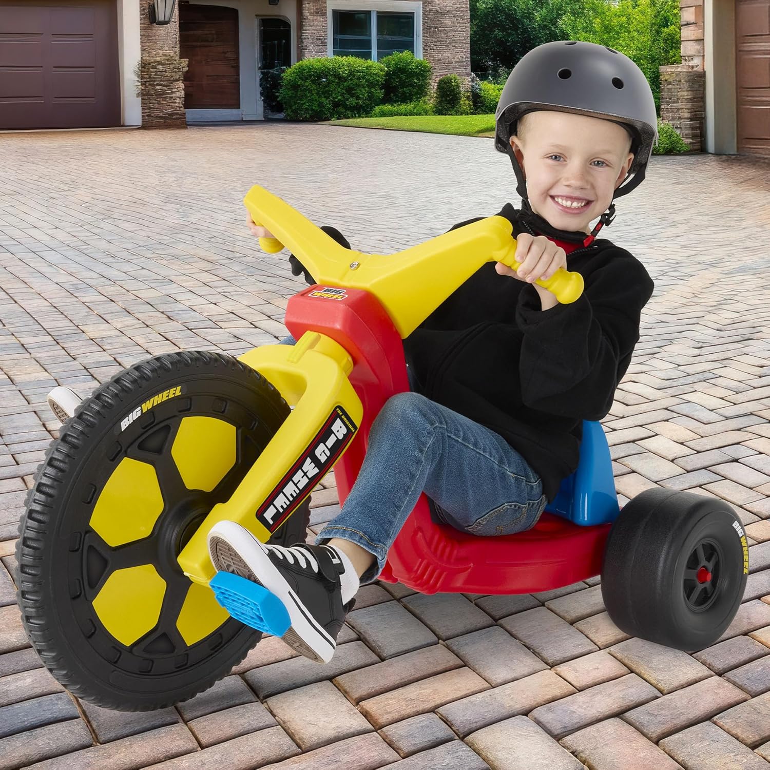 Big Wheel Chopper BWCHP Low Riding Tricycle with Adjustable Seat for Growing Child up to 70 lbs Original Classic Bike Ages 3 and Up