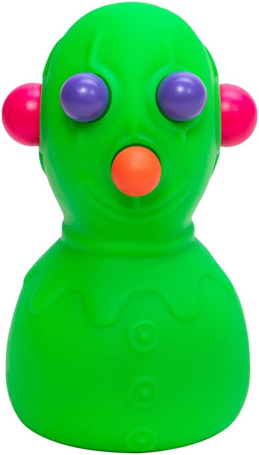 NeeDoh Panic Pete Sensory Squeeze Toy Popping Eyes Ears Nose 4 Tall Color May Vary Pack of 1