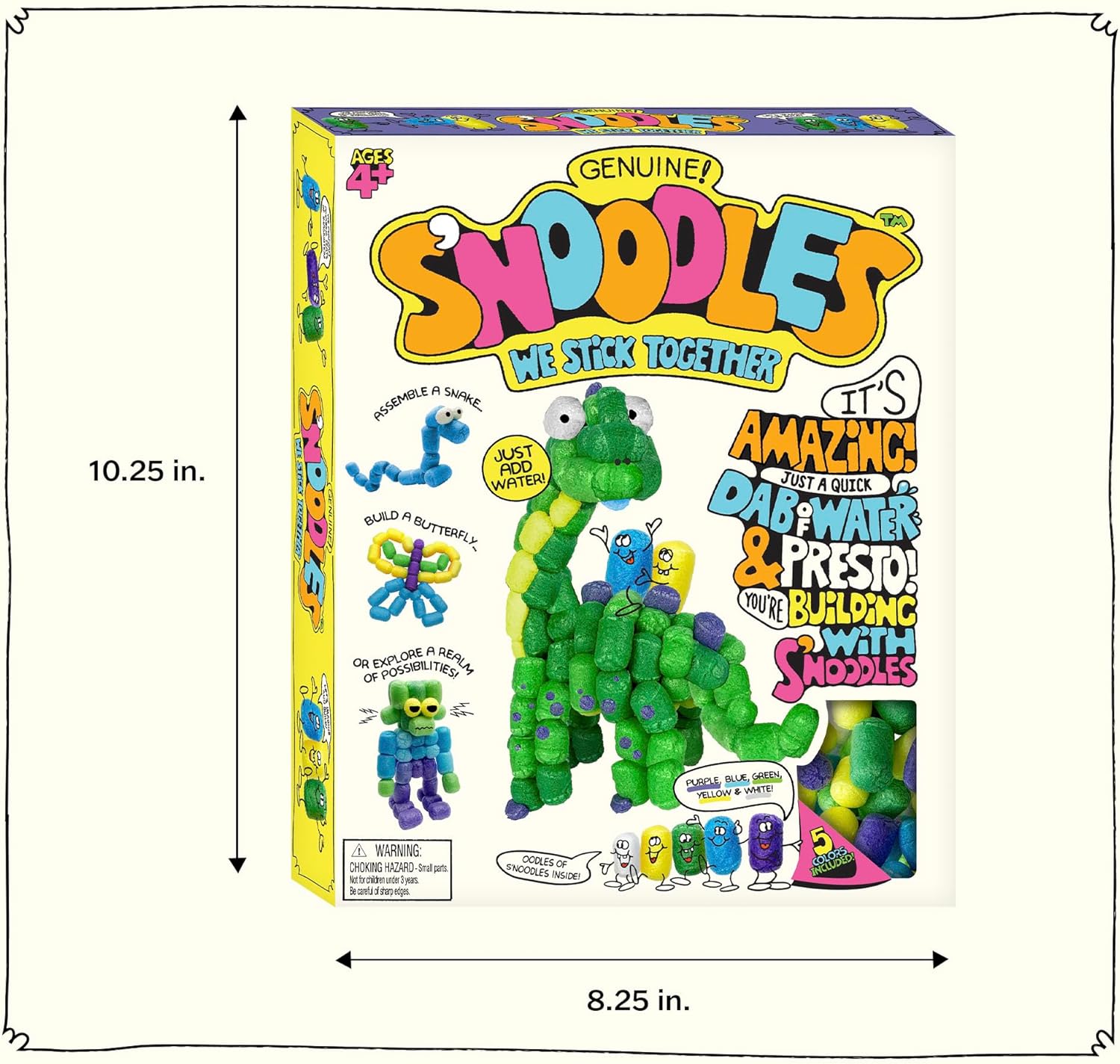 SNoodles Creative Building Craft Kit Just Add Water Ages 4 and Up One Kit