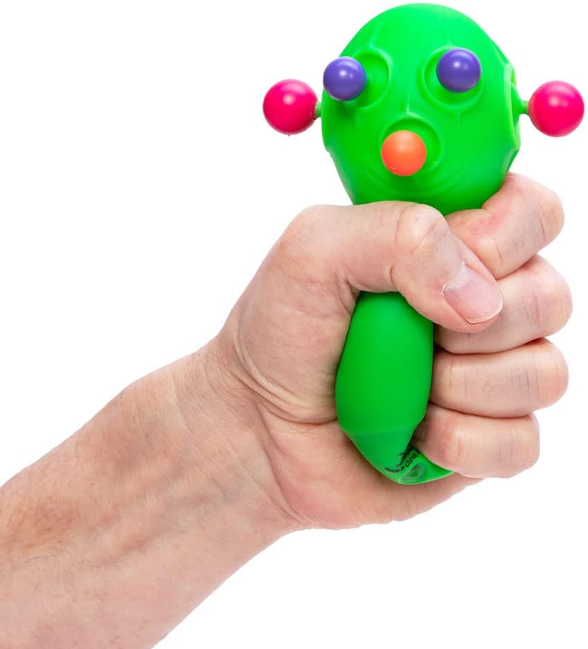 NeeDoh Panic Pete Sensory Squeeze Toy Popping Eyes Ears Nose 4 Tall Color May Vary Pack of 1