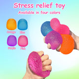 Squishy Fidget Toys Stress for Kids and Adults Super Solid Squeeze Ball Sensory for Stress Relief Birthday Easter Basket Stuffers and Party FavorsPink