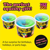 NeeDoh Mac N Squeeze Sensory Squeeze Toy Contains 4 Squishy Noodles 3 Wide Color May Vary Pack of 1