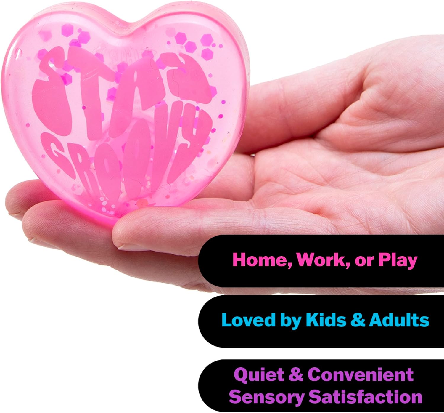 Needoh Good Vibes Only Sensory Squeeze Toy Colors May Vary 1 Per Pack