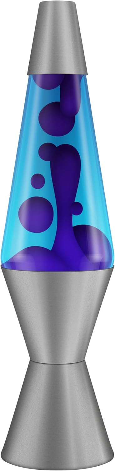 Lava Lamp 145 Cosmic Wave The Original Motion Light Purple Wax and Blue Liquid Item 2633 Amazon Exclusive