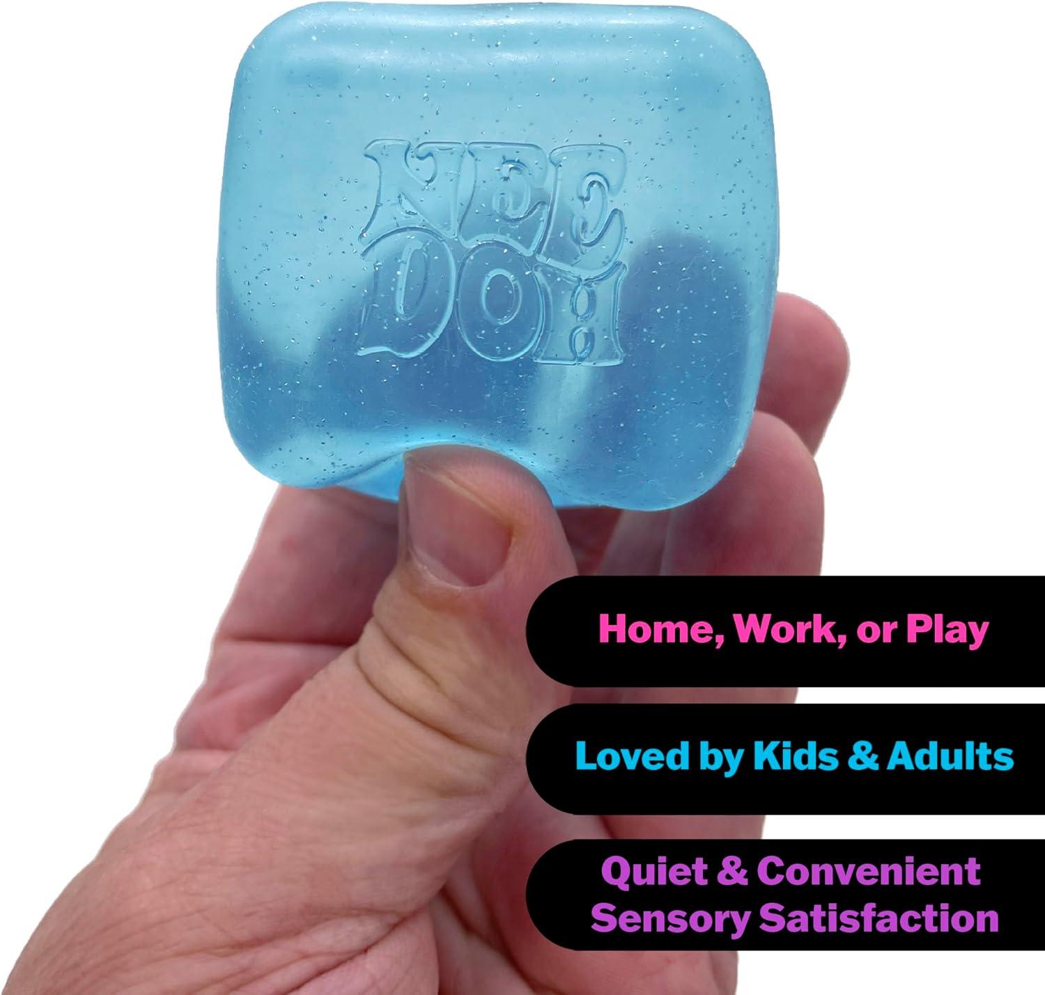 NeeDoh Nice Cube Sensory Squeeze Toy with Super Solid Squish 225 Cube